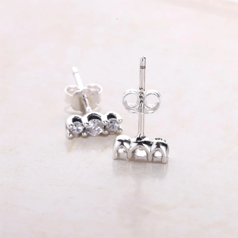(image for) PANDORA Sparkling Elegance with Clear CZ Stud Earrings - 290725CZ - View 3