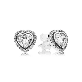PANDORA Sparkling Hearts Stud Earrings - 290568CZ PANDORA Sparkling Hearts Stud Earrings - 290568CZ