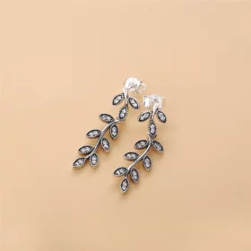 PANDORA Sparkling Leaves Drop Earrings, Clear CZ - 290565CZ PANDORA Sparkling Leaves Drop Earrings, Clear CZ - 290565CZ