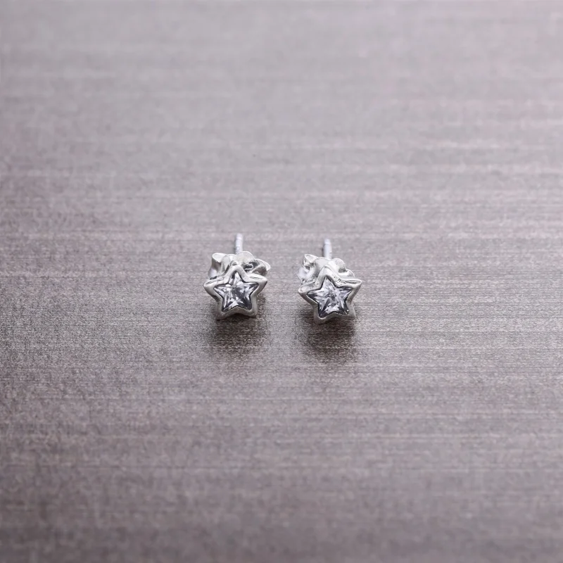 (image for) PANDORA Star Shine Stud Earrings - 290597CZ - View 2