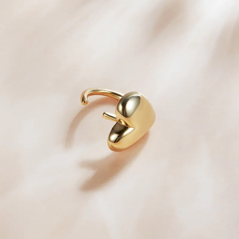 (image for) Pandora Style 18ct Gold Plated Mysterious Spain Love Stud Earrings - SCE1153 - View 4