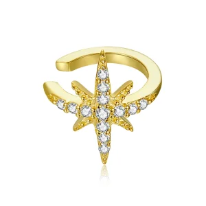 (image for) Pandora Style 18ct Gold Plated Polaris Ear clip - SCE999-B