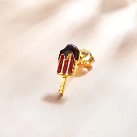 Pandora Style 18ct Gold Plated Popsicle Stud Earrings - SCE1164