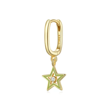 Pandora Style 18ct Gold Plated Shining Star Dangle Earrings - SCE1077-YE