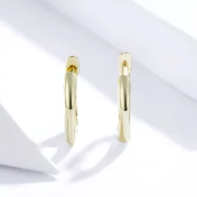Pandora Style 18ct Gold Plated Simple Hoop Earrings - SCE808 Pandora Style 18ct Gold Plated Simple Hoop Earrings - SCE808