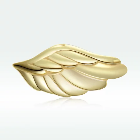 Pandora Style 18ct Gold Plated Wing Stud Earrings - SCE1092