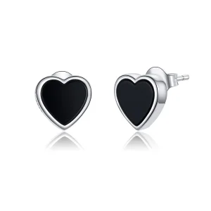 (image for) Pandora Style Silver Agate Love Stud Earrings - SCE915