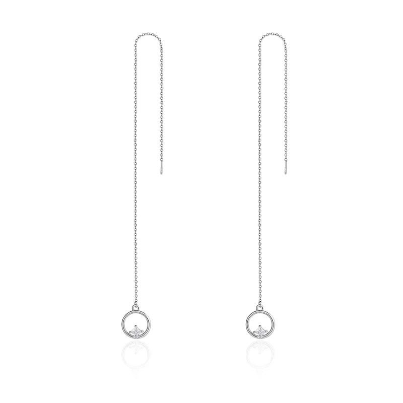 (image for) Pandora Style Silver Always Affectionate Hanging Earrings - SCE080 - Product Image