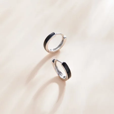 Pandora Style Silver Anti-Allergy Hoop Earrings - SCE1047