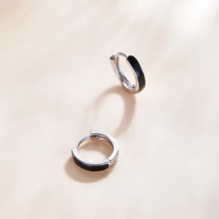 Pandora Style Silver Anti-Allergy Hoop Earrings - SCE1047