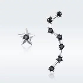 Pandora Style Silver Big Dipper Stud Earrings - SCE166 Pandora Style Silver Big Dipper Stud Earrings - SCE166