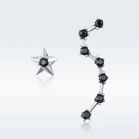 Pandora Style Silver Big Dipper Stud Earrings - SCE166