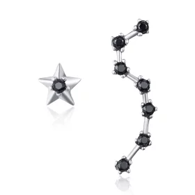 Pandora Style Silver Big Dipper Stud Earrings - SCE166 Pandora Style Silver Big Dipper Stud Earrings - SCE166