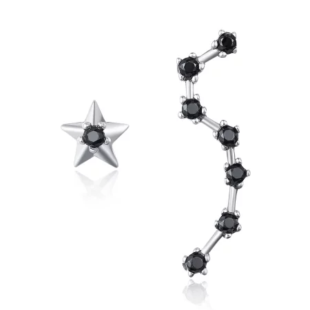 Pandora Style Silver Big Dipper Stud Earrings - SCE166 Pandora Style Silver Big Dipper Stud Earrings - SCE166