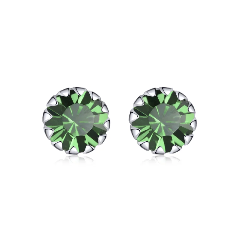 (image for) Pandora Style Silver Birthstone May Stud Earrings - SCE862-5 - Product Image