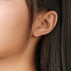 Pandora Style Silver Birthstone November Stud Earrings - SCE862-11 Pandora Style Silver Birthstone November Stud Earrings - SCE862-11