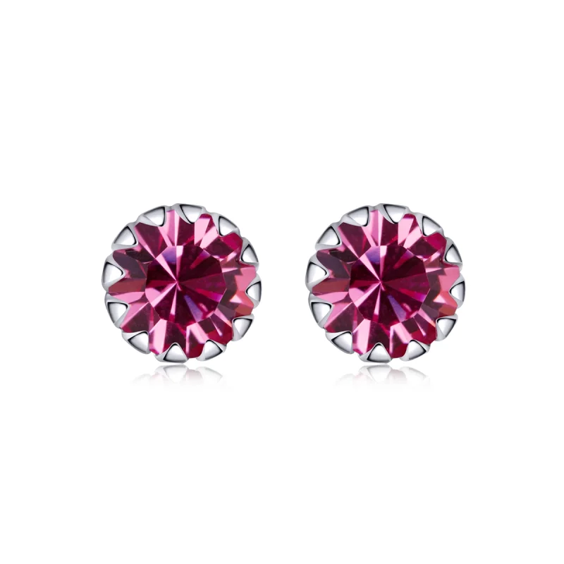 (image for) Pandora Style Silver Birthstone October Stud Earrings - SCE862-10 - Product Image