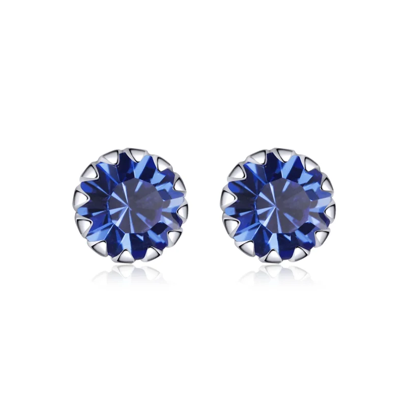 (image for) Pandora Style Silver Birthstone September Stud Earrings - SCE862-9 - Product Image