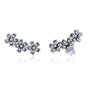 (image for) Pandora Style Silver Contracted Daisy Stud Earrings - SCE419
