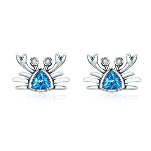 (image for) Pandora Style Silver Cute Little Crab Stud Earrings - SCE413