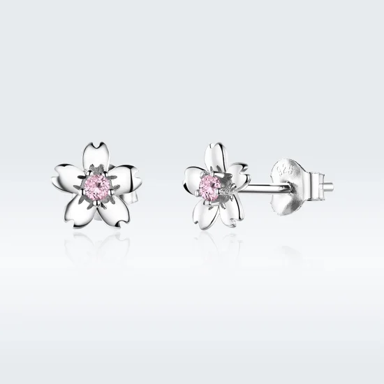 (image for) Pandora Style Silver Daisy Flower Stud Stud Earrings - SCE784