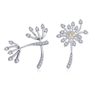 (image for) Pandora Style Silver Dandelion Love Stud Earrings - SCE506