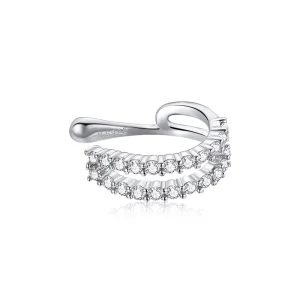 (image for) Pandora Style Silver Dazzling Ear clip - SCE904