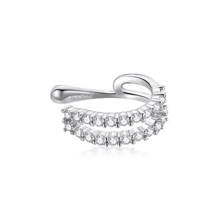 Pandora Style Silver Dazzling Ear clip - SCE904