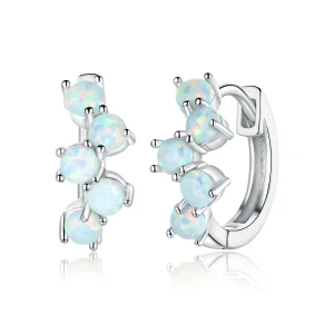 (image for) Pandora Style Silver Dream Bubbles Hoop Earrings - SCE941
