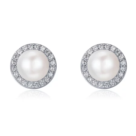 Pandora Style Silver Elegant Monologue Stud Earrings - SCE122 Pandora Style Silver Elegant Monologue Stud Earrings - SCE122