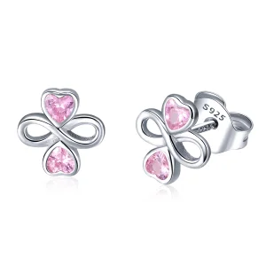 (image for) Pandora Style Silver Endless Love Stud Earrings - SCE455
