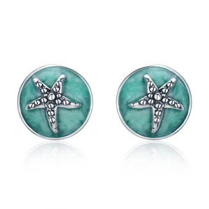 (image for) Pandora Style Silver Fantasy Starfish Stud Earrings - SCE205