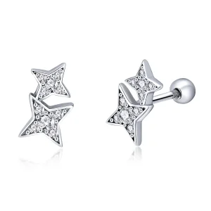 (image for) Pandora Style Silver Fascinating Starlight Stud Earrings - SCE432