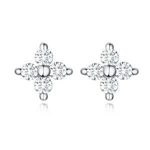 (image for) Pandora Style Silver Flower of Light Stud Earrings - SCE648