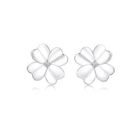 Pandora Style Silver Silver Flower Stud Earrings - SCE864 Pandora Style Silver Silver Flower Stud Earrings - SCE864