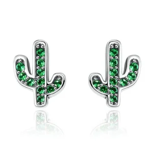 (image for) Pandora Style Silver Fresh Cactus Stud Earrings - SCE097