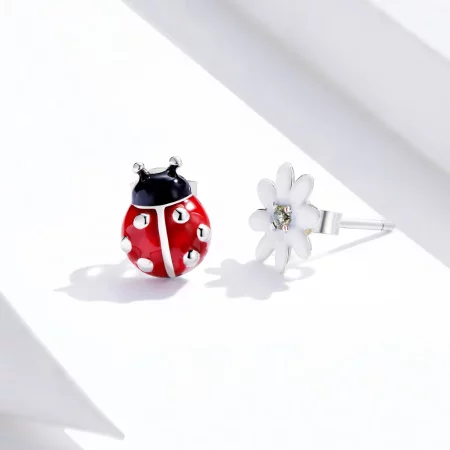 Pandora Style Silver Garden Elves Stud Earrings - SCE917