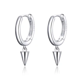 (image for) Pandora Style Silver Geometry Dangle Earrings - SCE744