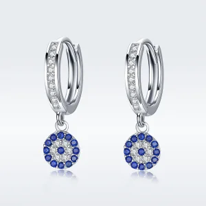 (image for) Pandora Style Silver Hanging Earrings - SCE058