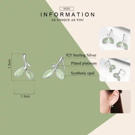 Pandora Style Silver Hope Stud Earrings - SCE465