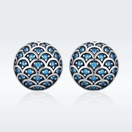 Pandora Style Silver Legend of The Sea Stud Earrings - SCE239
