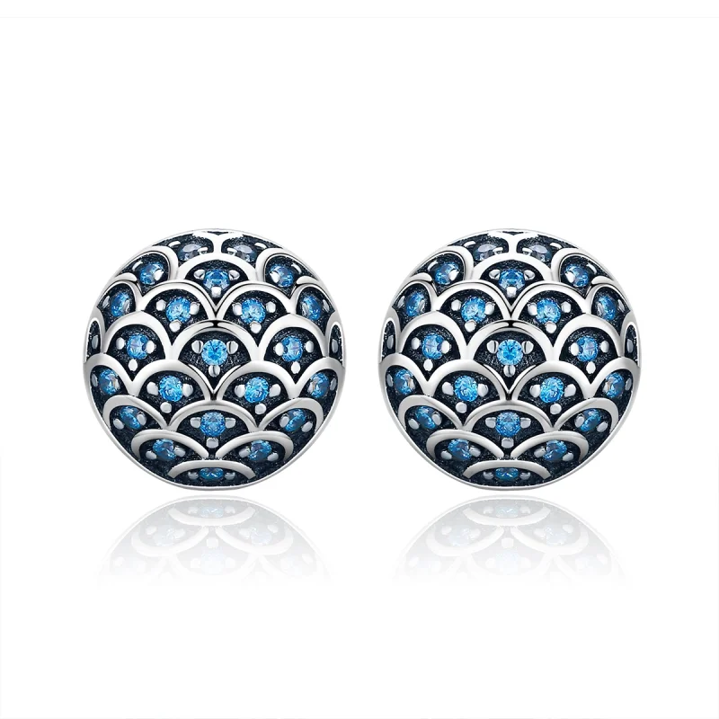 (image for) Pandora Style Silver Legend of The Sea Stud Earrings - SCE239 - Product Image