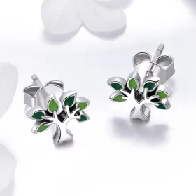 Pandora Style Silver Life Tree Stud Earrings - SCE409 Pandora Style Silver Life Tree Stud Earrings - SCE409