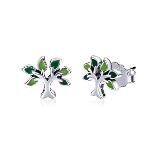 (image for) Pandora Style Silver Life Tree Stud Earrings - SCE409
