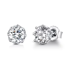Pandora Style Silver Light Stud Earrings - SCE499