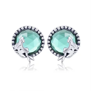 (image for) Pandora Style Silver Love of Mermaid Stud Earrings - SCE383