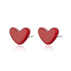 (image for) Pandora Style Silver Love Stud Earrings - SCE595