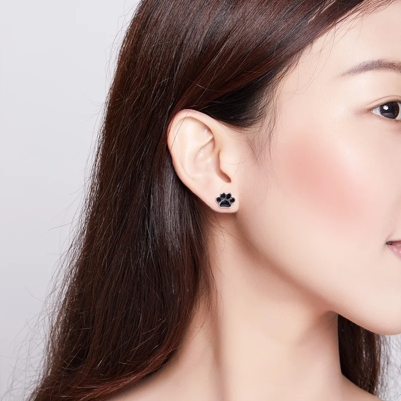 (image for) Pandora Style Silver Lovely Claws Stud Earrings - SCE757 - View 6