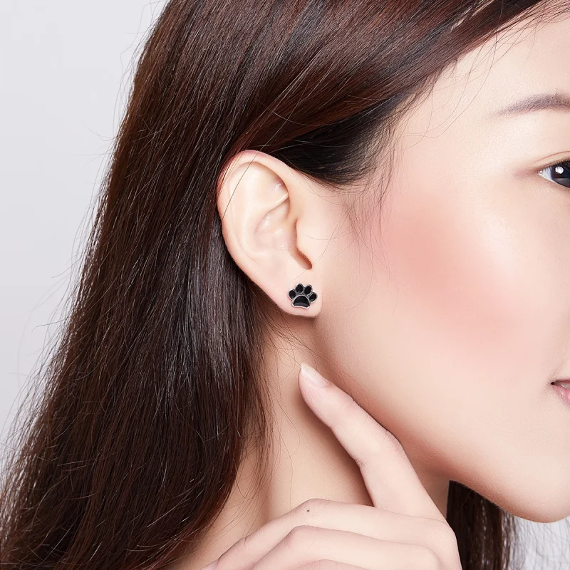 (image for) Pandora Style Silver Lovely Claws Stud Earrings - SCE757 - View 7