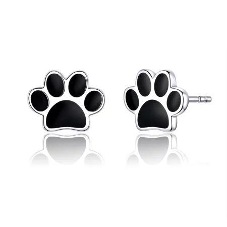 Pandora Style Silver Lovely Claws Stud Earrings - SCE757 Pandora Style Silver Lovely Claws Stud Earrings - SCE757